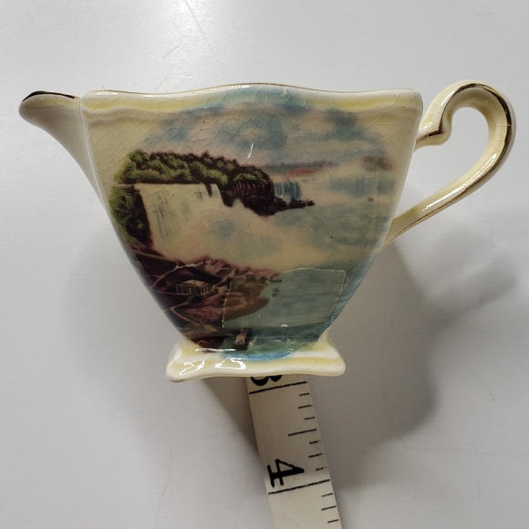 Vtg Royal Winton Grimwades Niagara Fall Souvenir Cream & Sugar Ceramic Set Curio - Picture 8 of 13